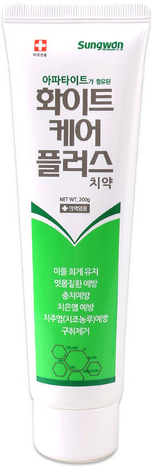 성원제약 화이트케어플러스 치약, 1개, 200g