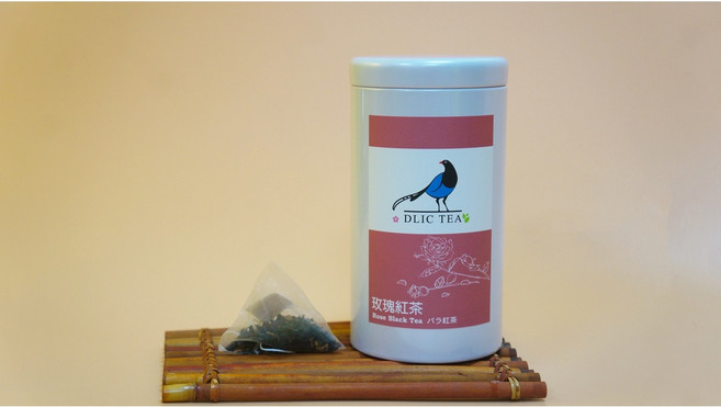 DLIC TEA 玫瑰紅茶茶包 30入大罐裝 精選小葉種紅茶與玫瑰花瓣, 1個