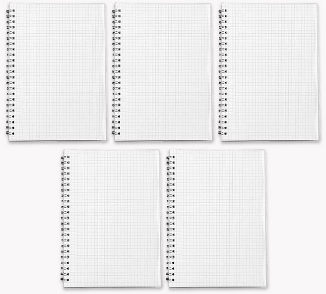 365플레이스 대용량 노트 80매 5p세트, 그리드 B5