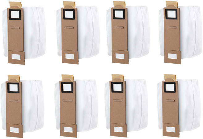 로보락 S7 plus S7 MaxV plus 로봇 청소기 호환 먼지봉투 더스트백, 8개