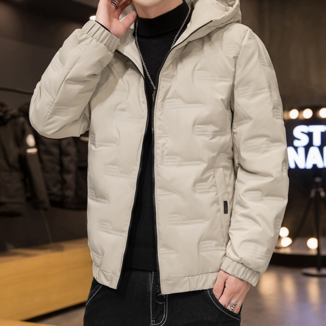 채로스 가볍고 따뜻한 남성 후드 경량패딩 점퍼