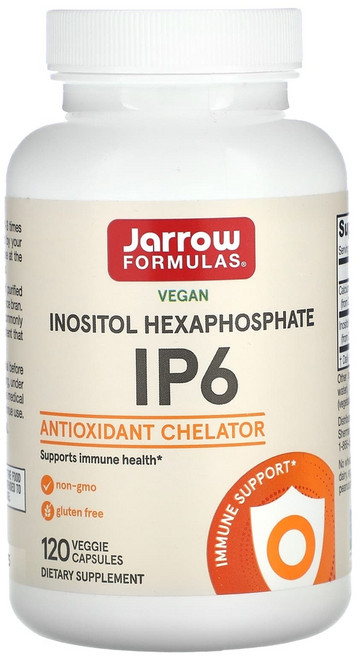 미국산 재로우포뮬러스 IP6 이노시톨 헥사포스페이트 120베지캡슐 Jarrow Formulas IP6 Inositol Hexaphosphate 선물증정, 1개, 120정