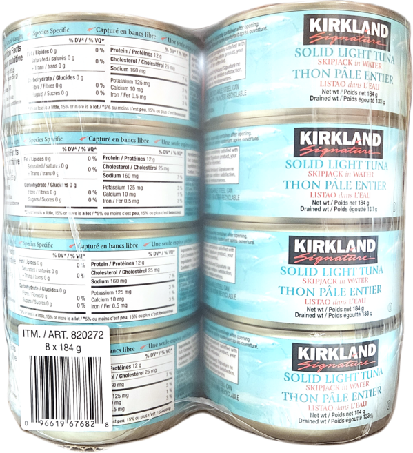 커클랜드 시그니춰 참치캔, 없음, 184g, 8개
