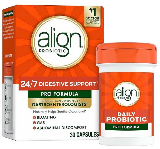 Align Probiotic Pro Formula 여성 및 남성용 프로바이오틱스 소화 건강을 위한 프로바이오틱스 남성 및 여성용 프로바이오틱 캡슐은 간헐적인 팽만감 및, 30정, 1개 - 쿠팡