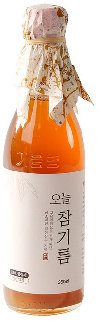 저온압착 통참깨 오늘참기름, 1개, 350ml