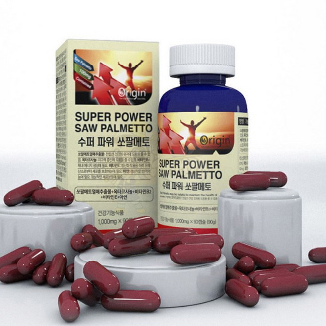 60대70대 미국산프리미엄 쏘팔메토+옥타코타코사놀+비타민B 3개월분 중장년 지구력증진 활력, 90정, 1개