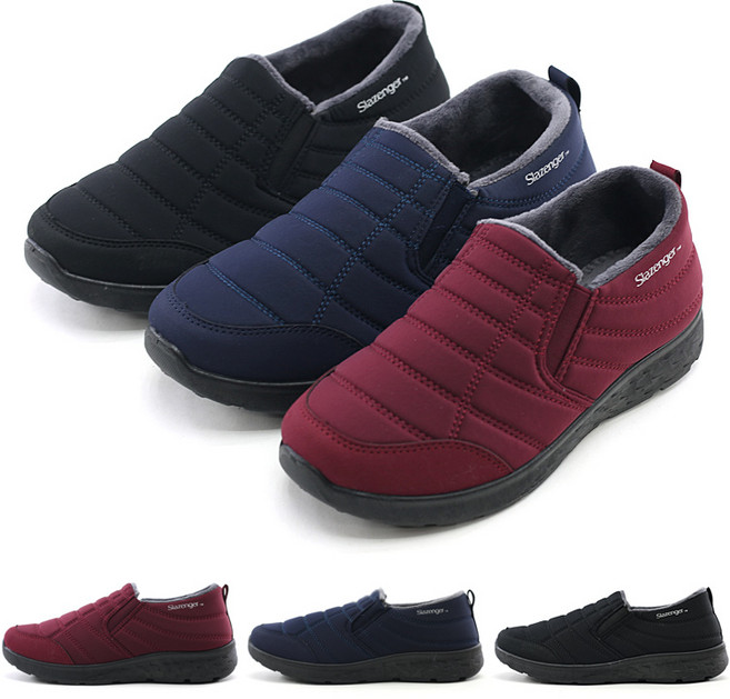 [브랜슈] 슬레진져 누빔 방한슈즈 초경량 겨울신발 추위에 강한 보온성 신발