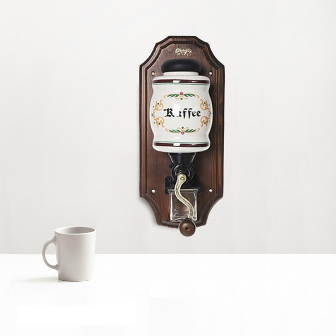 (홈아트)FK77B 벽걸이 핸드밀-카페글씨, 1개