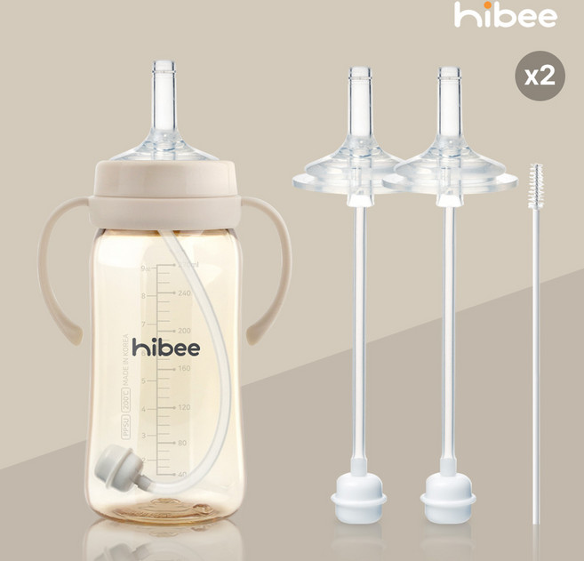 더블하트 그로미미 유피스 젖병 호환 빨대 2P x 2세트, 2단계 추달린 빨대 2p *2세트