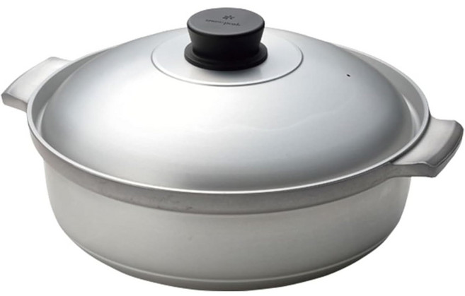 스노우피크 야엔나베 30 CS250 3인 4인용 캠핑 쿠커 코펠, 블랙 단품