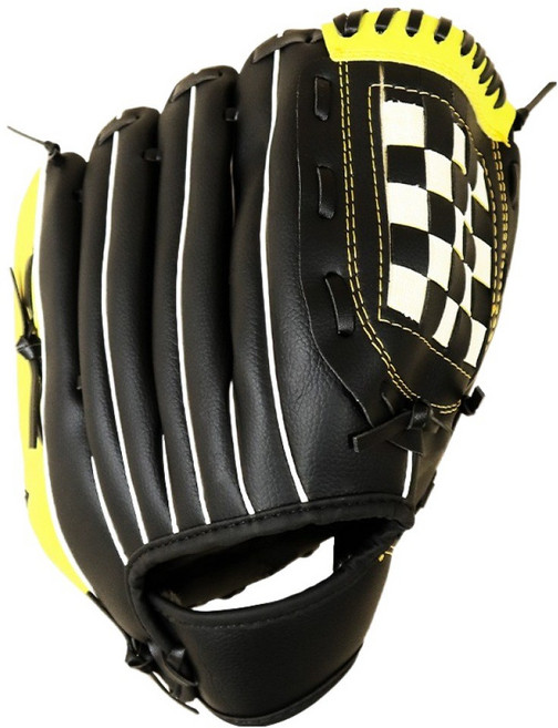 마메 올라운드 야구 글러브 우투용, 검정 + 노랑, 1개