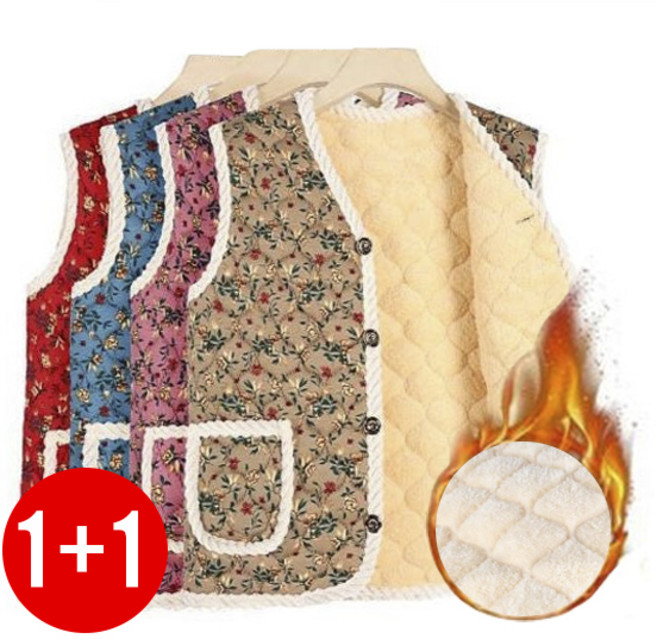 [재입고 완료] 99이상 특대사이즈 보유 1+1 할머니조끼 김장조끼 마감좋은 융털 기모 누빔