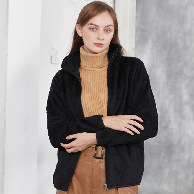 이엑스알 여성 보아 후리스 집업 자켓 가볍고 따뜻한 간절기 아우터