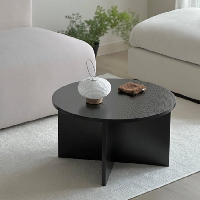 도르리 거실 사이드 테이블 소파 테이블 침대 협탁 원목 테이블L 600, 블랙