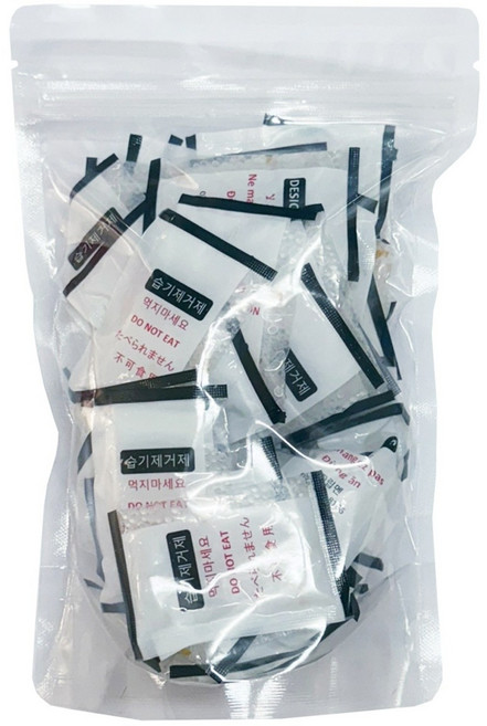 실리카겔 습기제거제 식품용 제습제 자체반응형, 5g, 50개