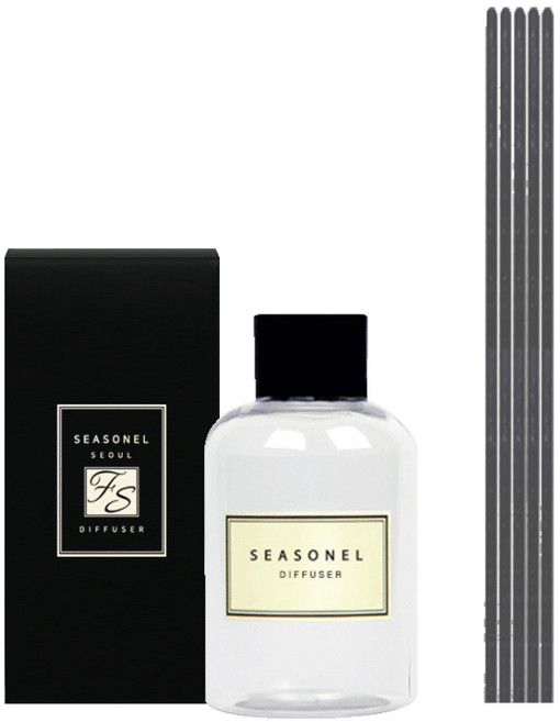 시즈넬 디퓨저 리필액 150ml + 리드섬유스틱 블랙 5p, 1개, 플라워부케