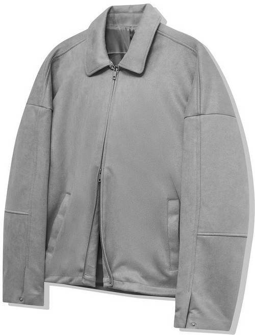 IRNYPRN WHITE 화이트LINE 86-IR097 [리뉴얼] 크루얼티프리 알파 스웨이드 자켓 그레이