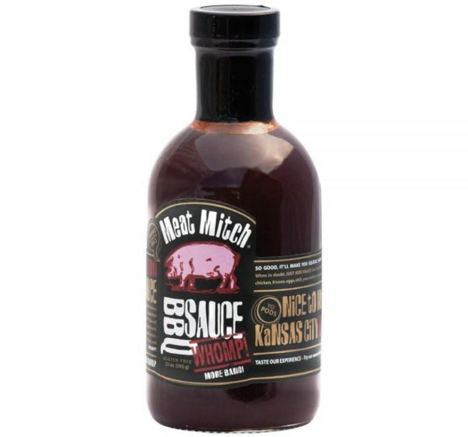 Meat Mitch WHOMP! BBQ 소스 595.3g(21온스) | 캔자스시티 고메 대회 바베큐 소스 201012, Meat Mitch WHOMP! BBQ 소스, 595., 1개