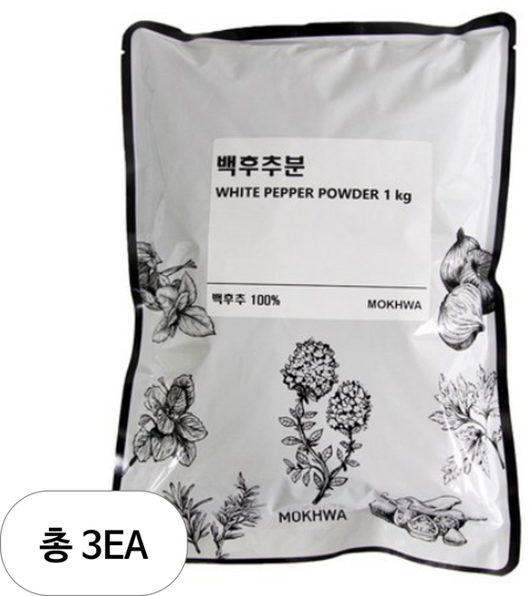 딜리셔스마켓 백후추분, 1kg, 3개