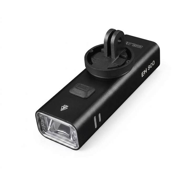 ESLNF K1-800 鋁合金 前燈 800流明 自行車燈 頭燈 倒吊 GOPRO 車燈 碼表燈, 1個, 吊裝【沒有碼表架 請勿購買】, 黑色