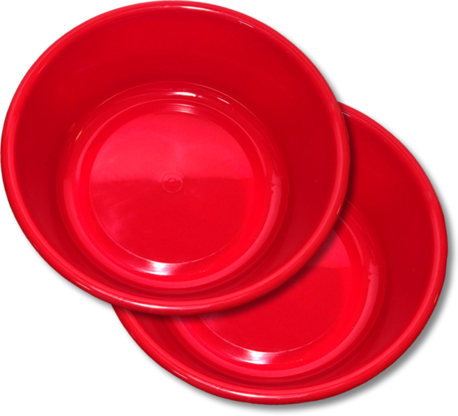 대원리빙 플라스틱 대야 2p, 대형 빨강, 2개