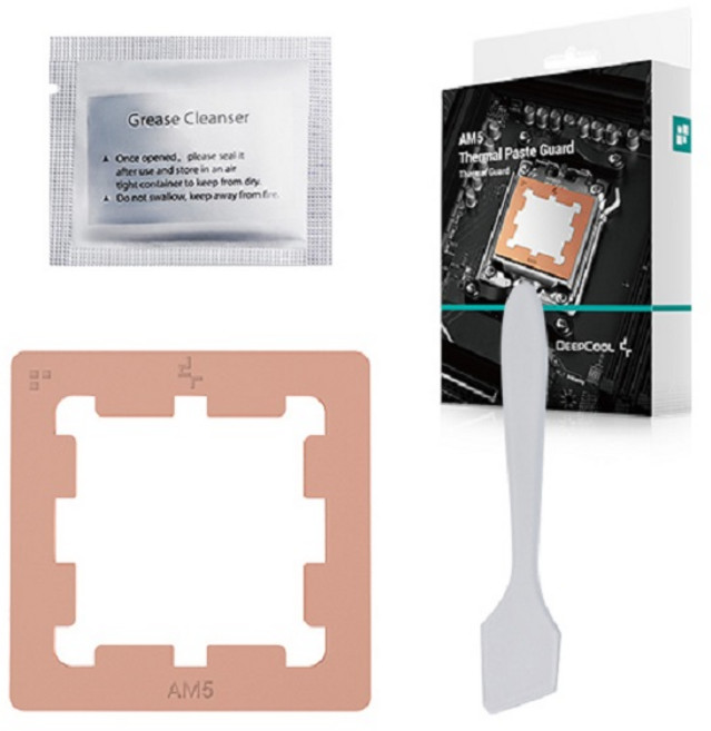 DEEPCOOL AM5 Thermal Paste Guard (AMD라파엘 써멀넘침방지+소자부분보호) 브라보텍, 1개