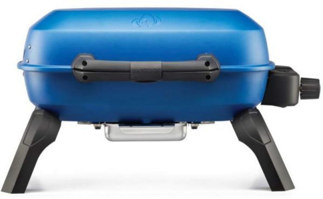 나폴레옹 트래블Q 240 소형 휴대용 프로판 가스 그릴 파란색 테일게이트 캠핑 및 작은 야외 공간, 240 sq. in Napoleon _Blue