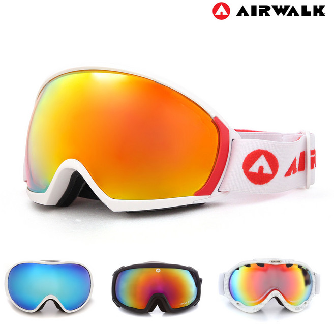 에어워크 프리미엄 스키고글 아동 보드 장갑, 옐로우/리필렌즈-옐로우, 10_AW-1061