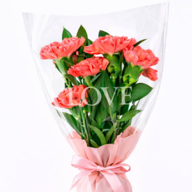 꽃담결 카네이션 꽃다발 생화 어버이날 스승의날 감사 선물 꽃다발, 1개, 카네이션 꽃다발(기본구성)