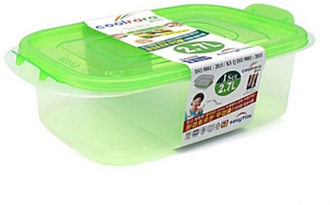 쿨라라 밀폐용기 8호(2700ml) yeo*567bk, 1개