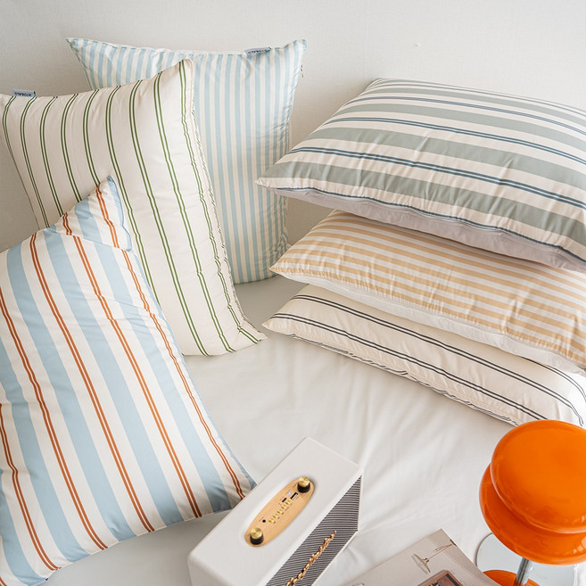 아토앤알로 홀리데이 스트라이프 항균 알러지케어 베개커버 50x70