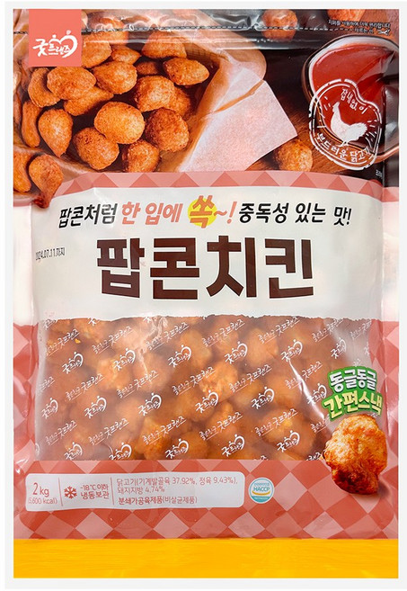 굿프랜즈 치킨팝콘 2kg, 1개
