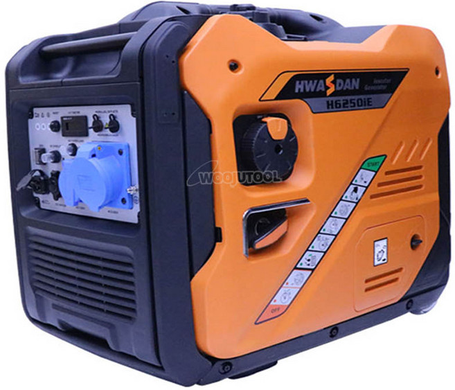 화스단 인버터발전기 H6250IE 5kw 버튼시동 저소음발전기, 1개