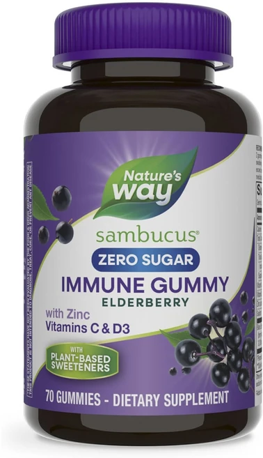 네이쳐스웨이 삼부커스 이뮨 엘더베리 구미, 1개, 70정 - 쿠팡