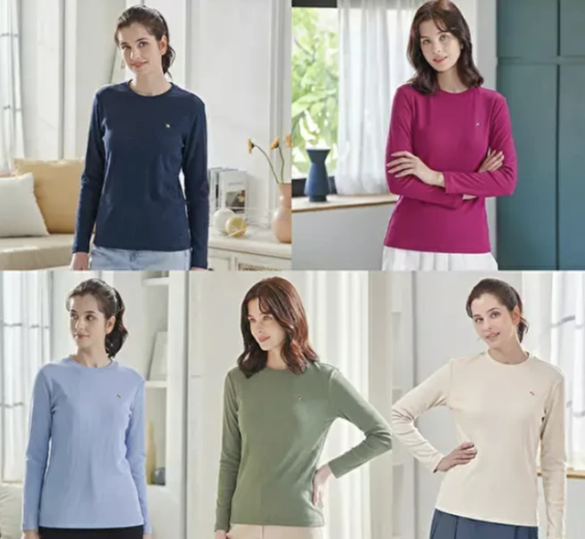26SS 아놀드파마 여성 코튼 혼방 골지 언더 티셔츠 (5종) - 쿠팡