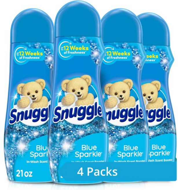 스너글 In Wash 향기 부스터 블루 스파클 21온스 4개 팩