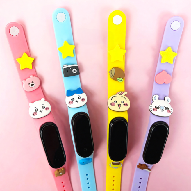 라베닌 치이카와 캐릭터 키즈 LED 시계 디지털 손목시계