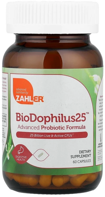자일러 BioDophilus25 어드밴스드 프로바이오틱 포뮬라 250억CFU 캡슐 60정, 1개 - 쿠팡