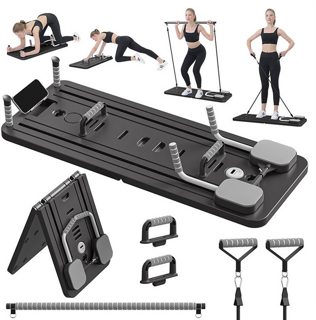 BLACK K7 다기능 ab 슬라이드 복근 운동기 실내 뱃살 코어 운동기구, 검정색, NEXCORE