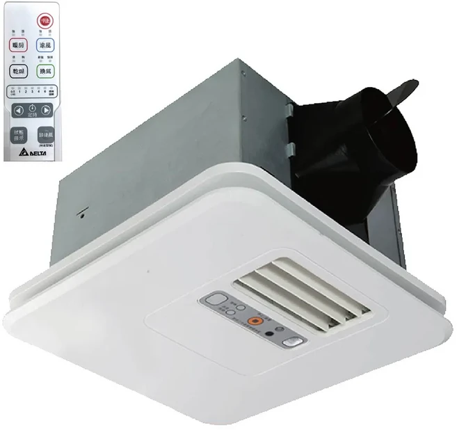 【台達電子】多功能浴室廁所涼暖風機-韻律風門-適用3-6坪, 豪華300型-遙控, 220V