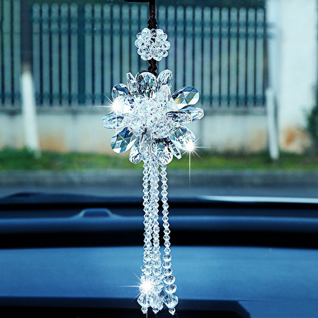 차걸이 214# 퓨어 크리스탈 카세트 룸미러 핑크 가인 Z, 1개, 새하얗다