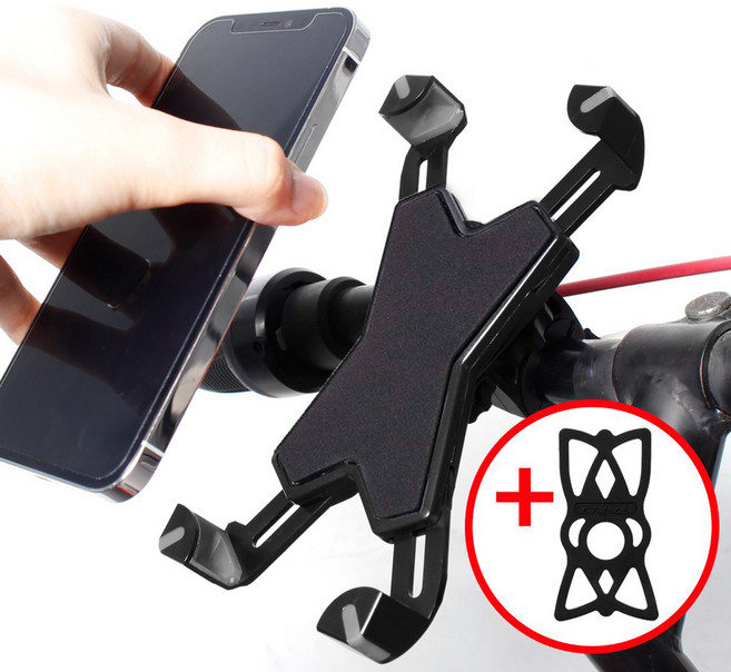 BTR 자전거 핸드폰 거치대 PH-200, 1개, 핸드폰거치대 PH-200(블랙)+사은품