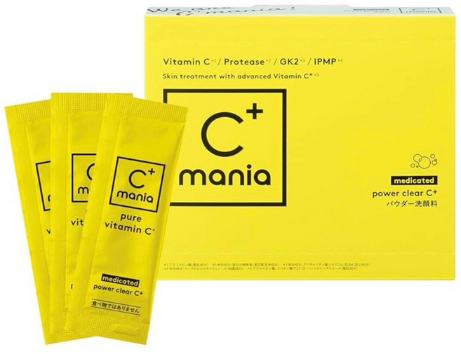 C mania 酵素洗顏粉 維他命C 毛孔清潔, 1個, 30入