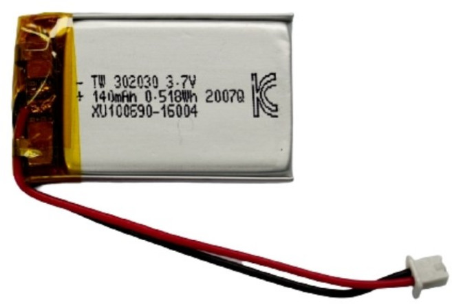 리튬폴리머배터리3.7V 140mAh, 1개