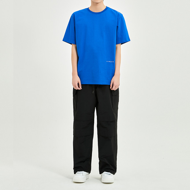 [컴젠] 남성 베이직 반팔 티셔츠 BLUE