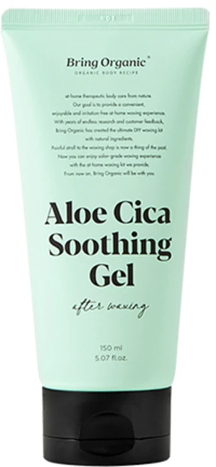 브링오가닉 알로에 시카 수딩젤 애프터 왁싱 후 관리 인그로운 헤어 케어 제거 브라질리언 다리 제모 면도, 150ml, 1개 - 쿠팡