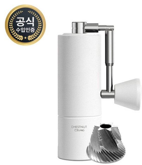 타임모어 C3S PRO 핸드밀 수동 그라인더 S2C 스테인레스 원두 분쇄기, 블랙, 1개