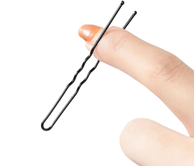 U자 실핀 뒤꽂이 물결 머리핀 헤어핀 올림머리 50P 5cm