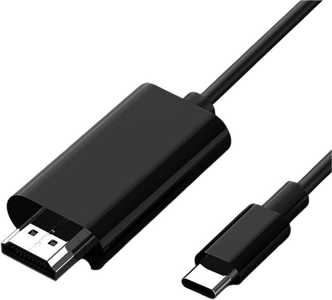 오토림 C타입 to HDMI 4K 미러링 케이블, 1개, 블랙, 1m