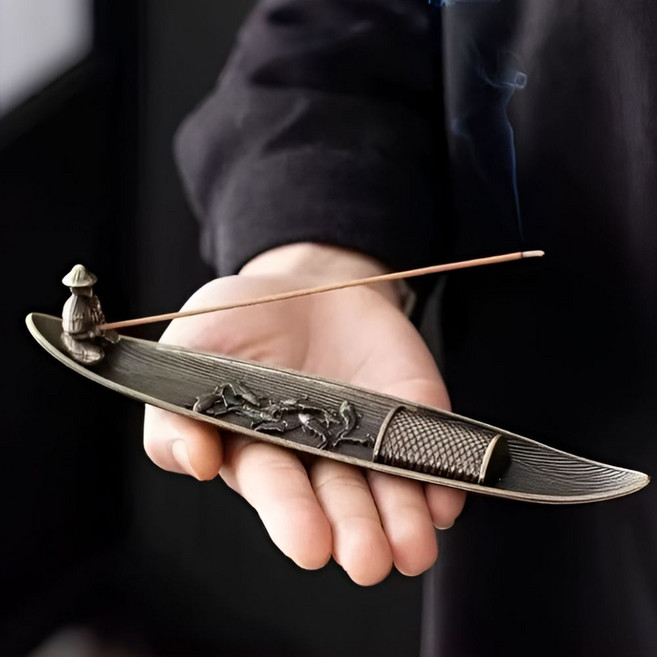 우남 리빙 인센스 스틱 홀더 향꽂이 받침대, 브라운